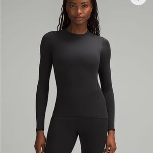 Lululemon black ultra soft Nulu Crewneck